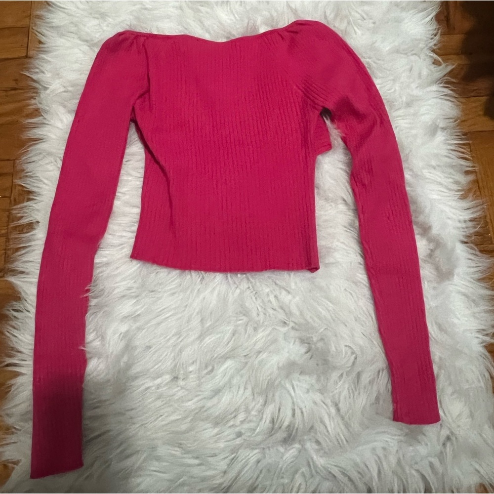 Brave Soul-cropped sweater in pink - Picture 5 of 5
